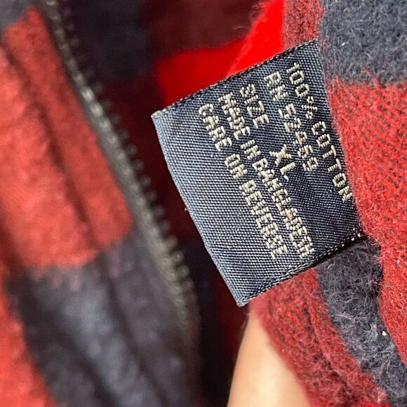 Vintage Ozark Trail Flannel Buffalo Check Plaid Zip Up Vest - Picture 6 of 6